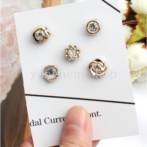 5pcs / set Bros Pin Kancing Mutiara Anti Silau Untuk Aksesoris Pakaian Wanita