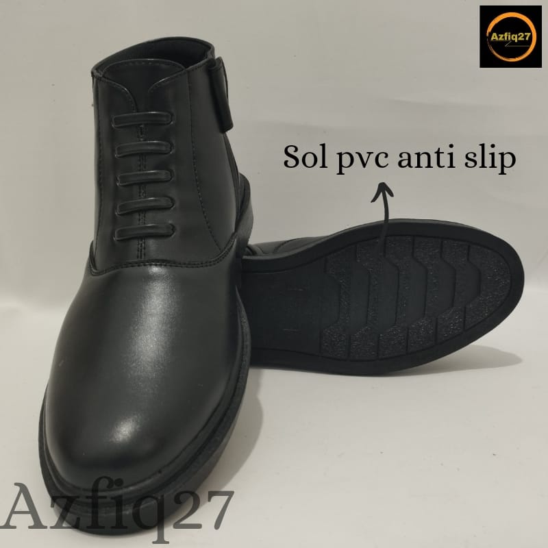 Sepatu Pdh Tni Polri Security Dop Terbaru Model Tali Mati Original Merk Azfiq27 #4 Dop
