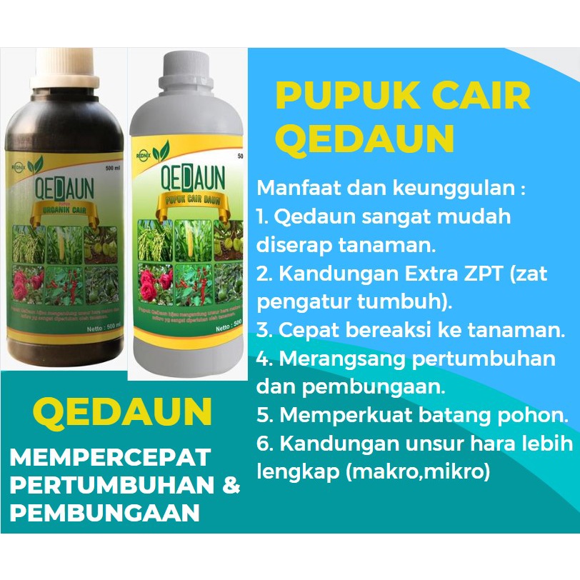 PUPUK ORGANIK QEDAUN SUPER GROWTH [100% Organik] Kualitas Super
