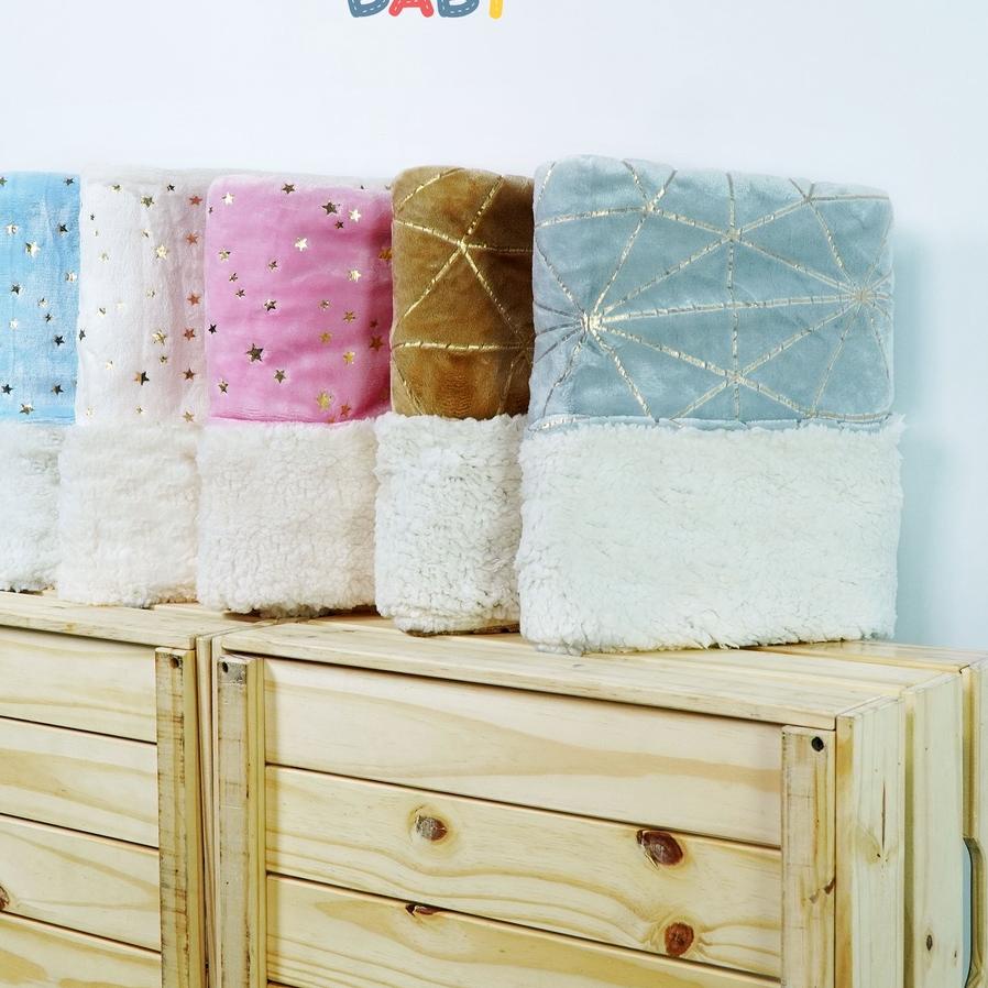 ☺ Kintakun Sherpa Foil Selimut Bayi 76 x 102 cm ➺