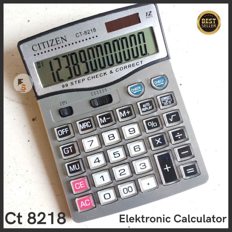 

Terlaris ✨ -Kalkulator Calculator Besar 12 Digit Citizen Angka Layar Gede Tombol Mika Transparan Chek ulang Type Ct -8218- 2.2.23