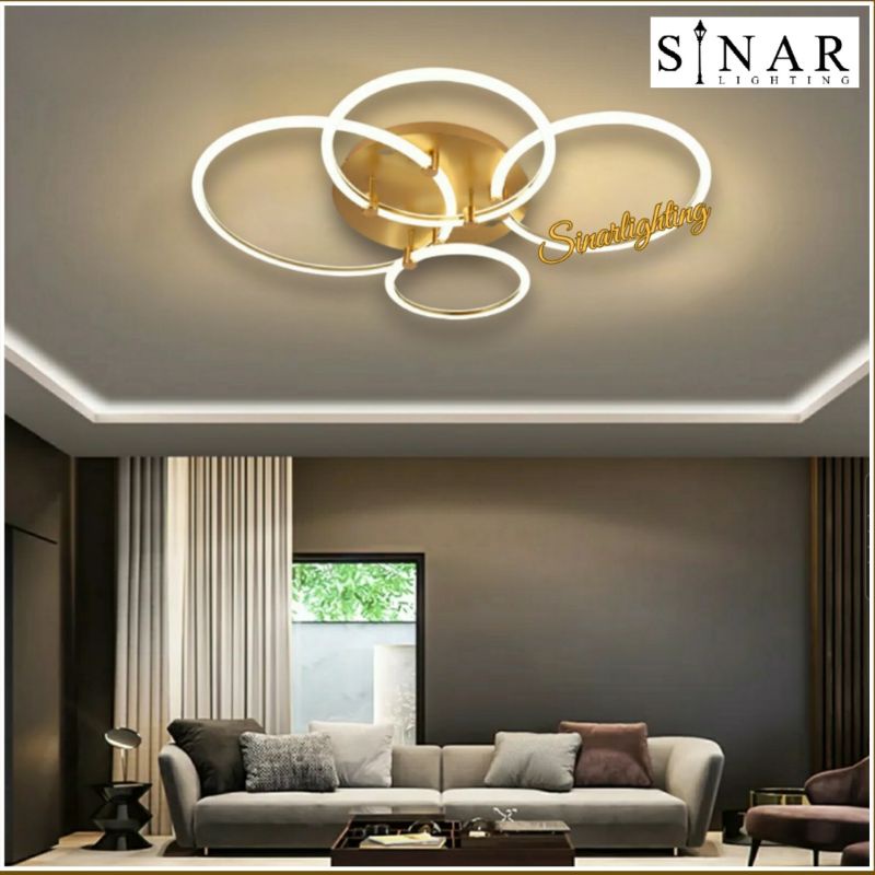 Lampu plafon modern ring LED minimalis X2029
