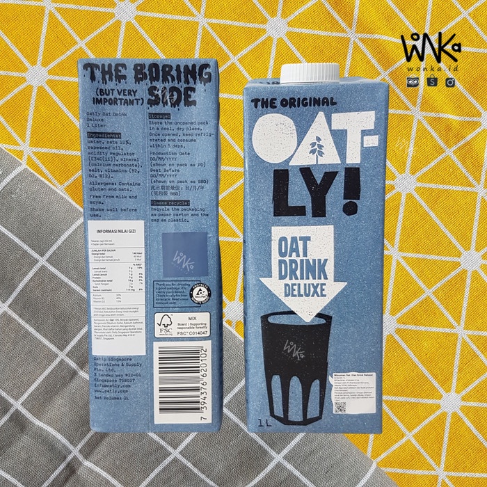 OATLY - Oat Milk Drink Barista Edition 1L - Susu Gandum Plant Based - Deluxe Edition