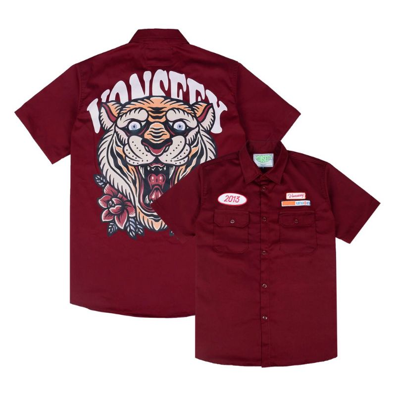 WORK SHIRT VONSEEY TIGER CASUAL KEMEJA CASUAL KEMEJA PRIA WORK SHIRT PRIA
