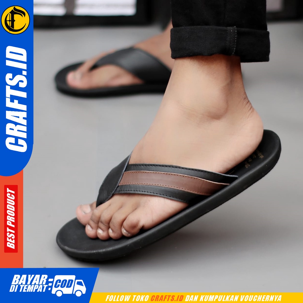 Sandal Jepit Kulit Asli Pria Crafts Wiros