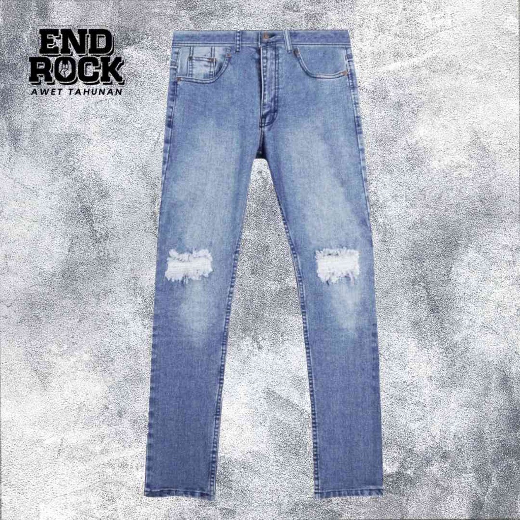 Ripped jeans distro basic 126 | Celana jeans sobek pria skinny distro