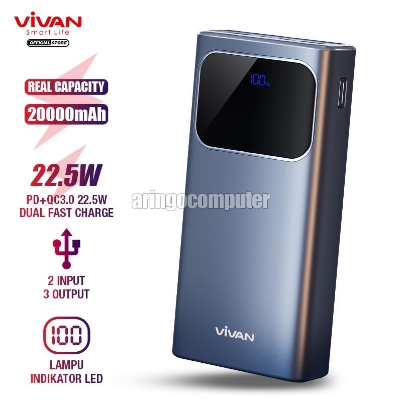 Acc (PowerBank) VIVAN VPB-C20 20000MAH BLUE