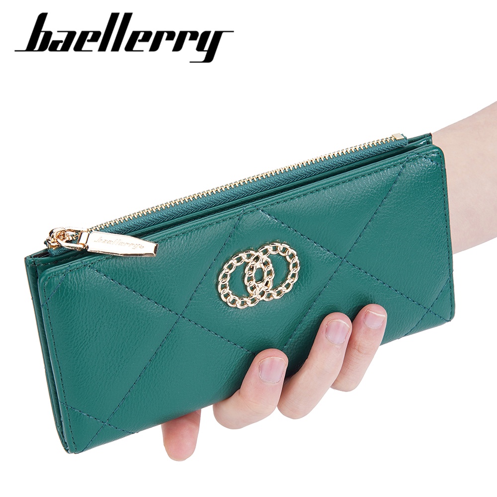 BAELLERRY N2384 Dompet Wanita Panjang Bahan Kulit PU Leather Premium WATCHKITE WKOS