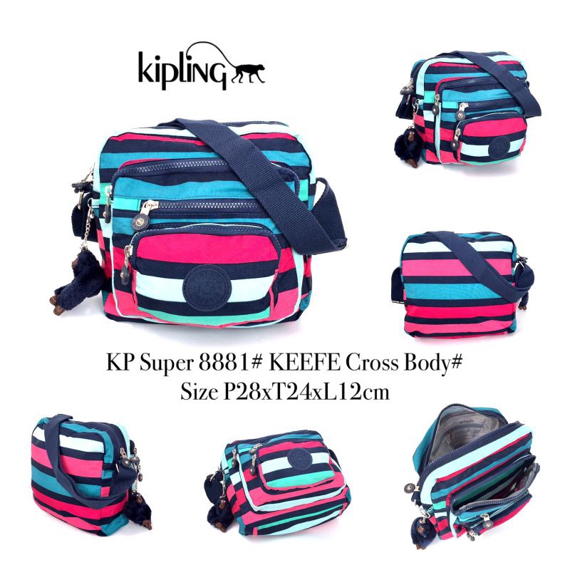 tas selempang kipling pria unisex kipling keefe crossbodg