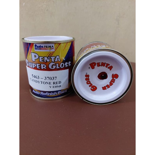 cat duco penta nc candytone red super gloss / candytone merah 200gram