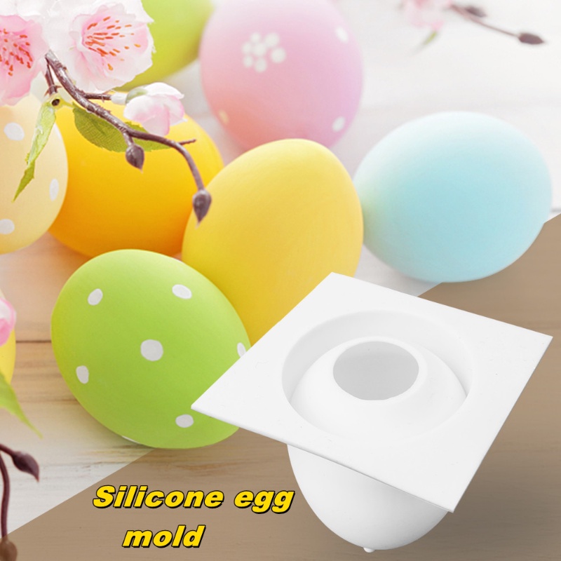 Kreatif 3D Telur Lilin Silikon Cetakan DIY Mousse Coklat Kue Kerajinan Baking Alat Paskah Simulasi Telur Cetakan Dekorasi Rumah
