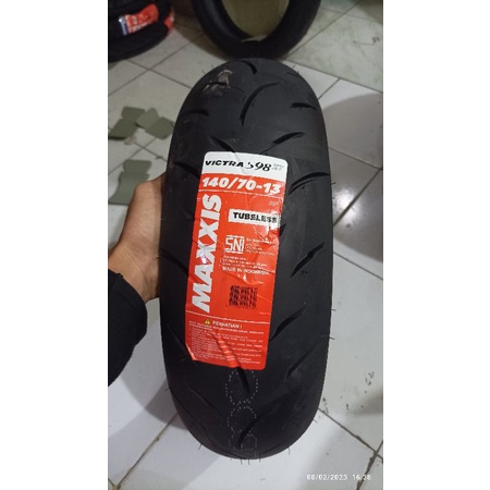 new ban tubles maxxis victra s98 st 140/70-13, produk dijamin asli ori !!! free pentil !!!