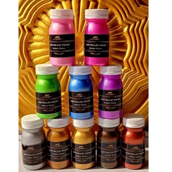 

S77 CAT LUKIS ACRYLIC METALLIC WATER BASE 50 GR TELAH HADIR た