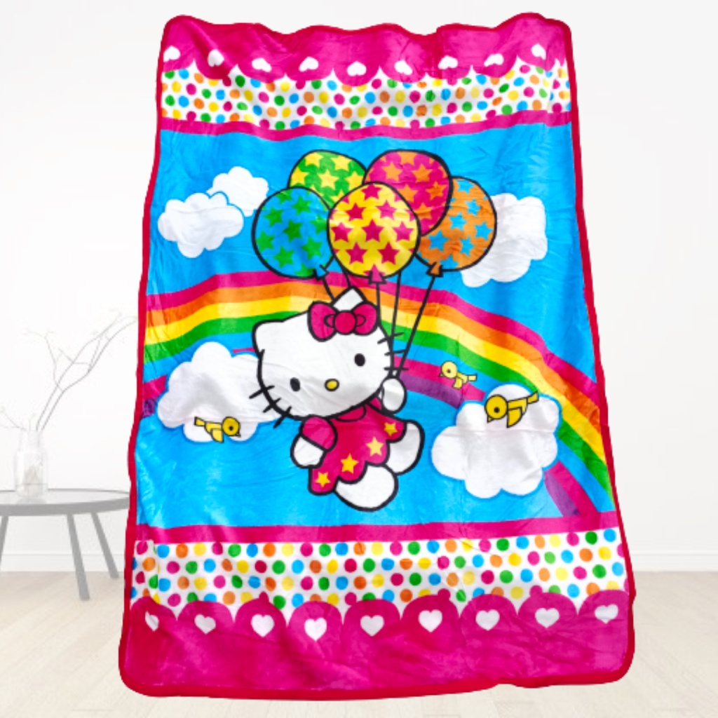 selimut balita anak Bulu Halus Karakter Perempuan HIGH PREMIUM QUALITY NEW IMPORT