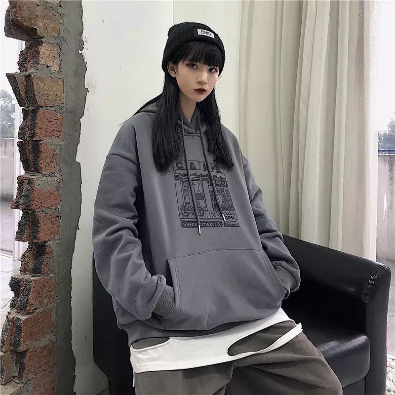 SWEATER HOODIE CAKE XXL OVERSIZE SWEATSHIRT WANITA TERMURAH