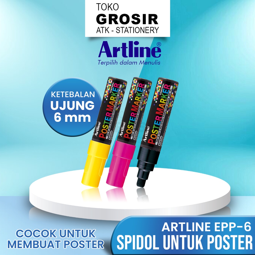 

Artline Spidol Poster Marker EPP-6 6 mm Gouache