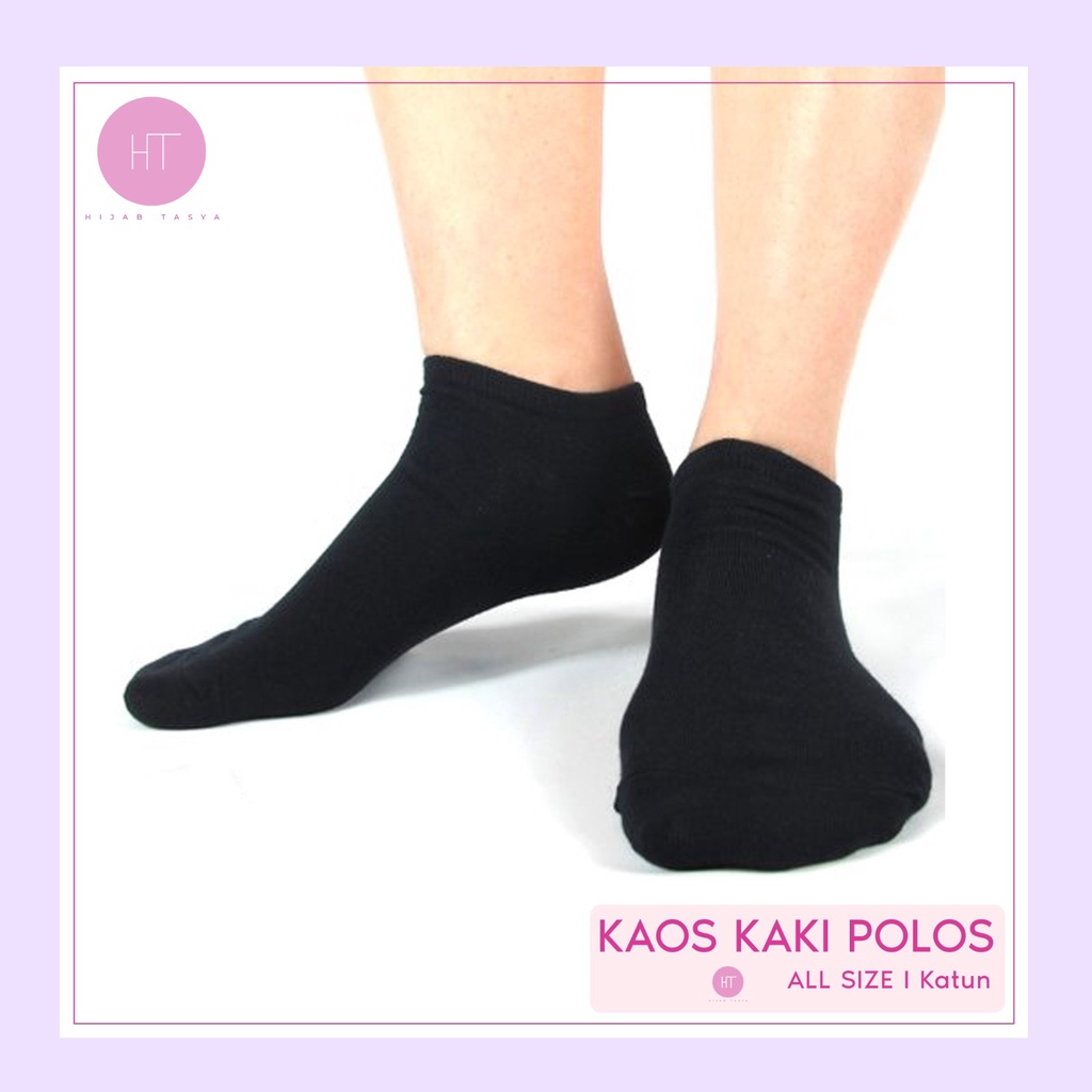 Kaos Kaki Pendek Warna Polos - Ecer