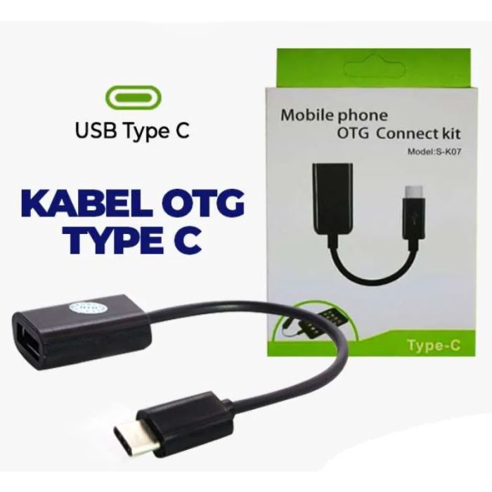 Kabel OTG Tipe C Otg Kabel Type C Konektor Usb Tipe-C Cable Kabel OTG Type C Kabel OTG Android Kabel