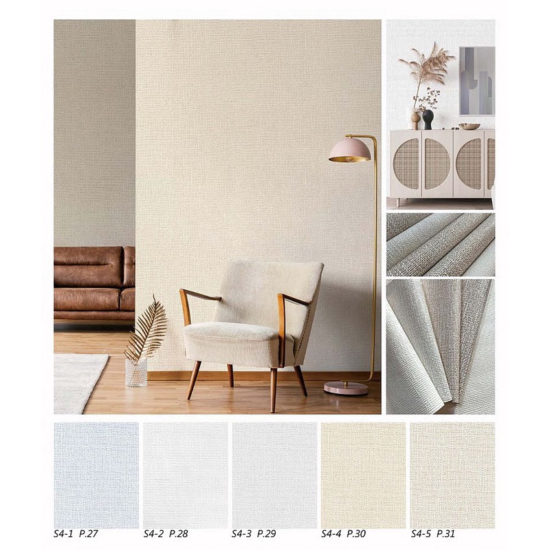 Wallpaper Dinding Tekstur Timbul Biru Coklat Putih Abu