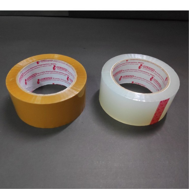 

OPP Lakban GOLDTAPE 2inch 100yard FULL /Isolasi /Solatip (Harga pcs)