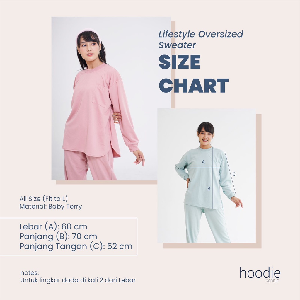 HOODIE GOODIE Lifestyle Oversized Sweater Cranberry