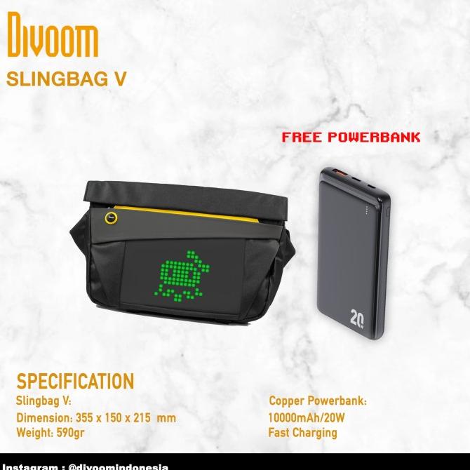 BEST SELLER DIVOOM PIXOO SLINGBAG-V SALE