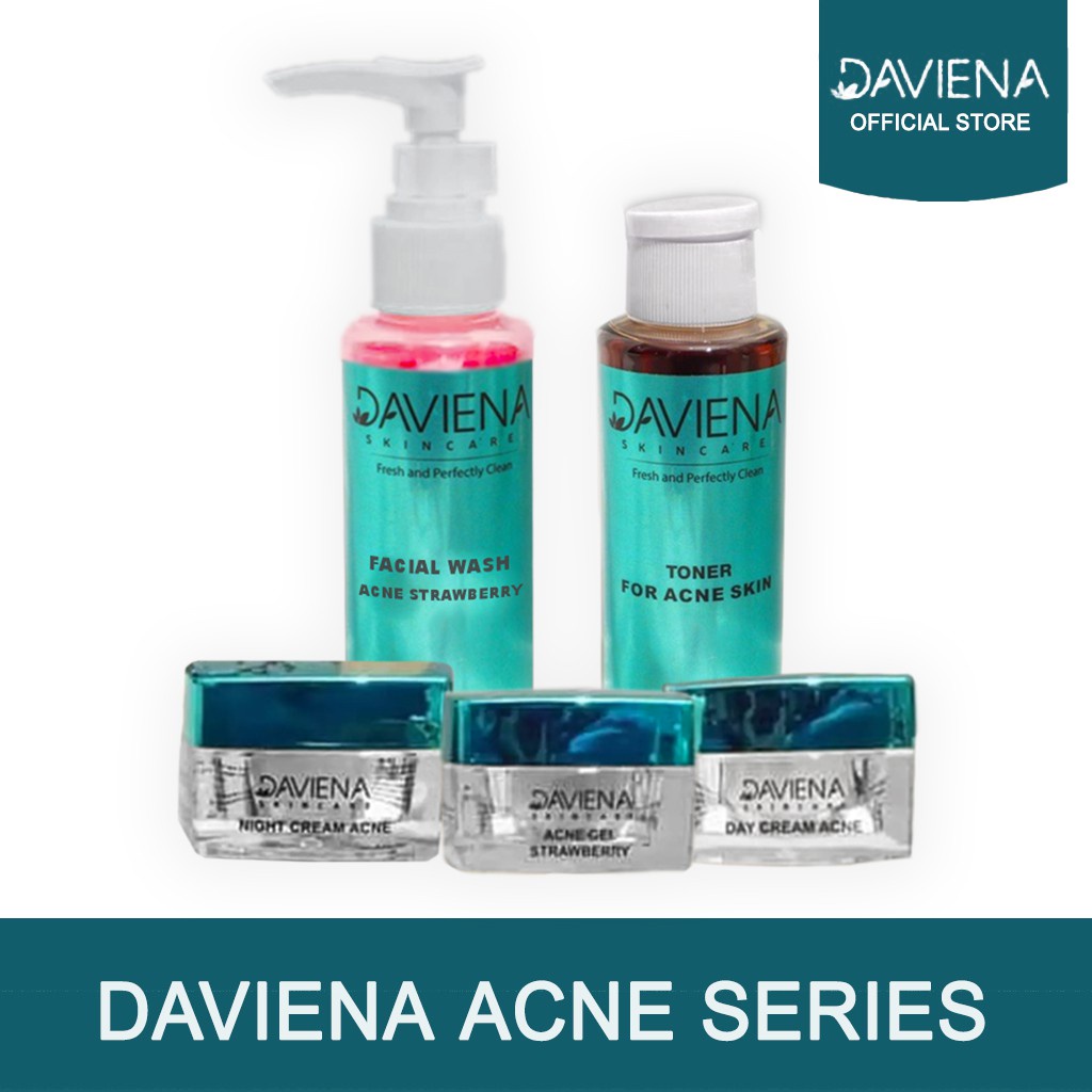 paket kecantikan, DAVIENA SKINCARE ACNE SERIES dan gold series