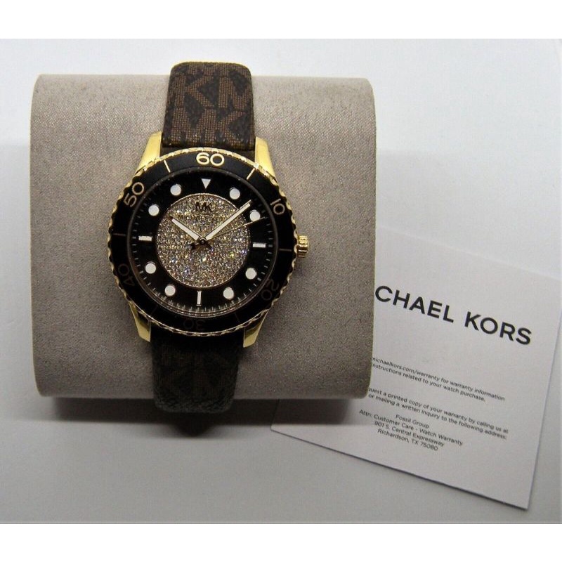 Michael Kors Monogram Leather Watch MK6979 (NEW)