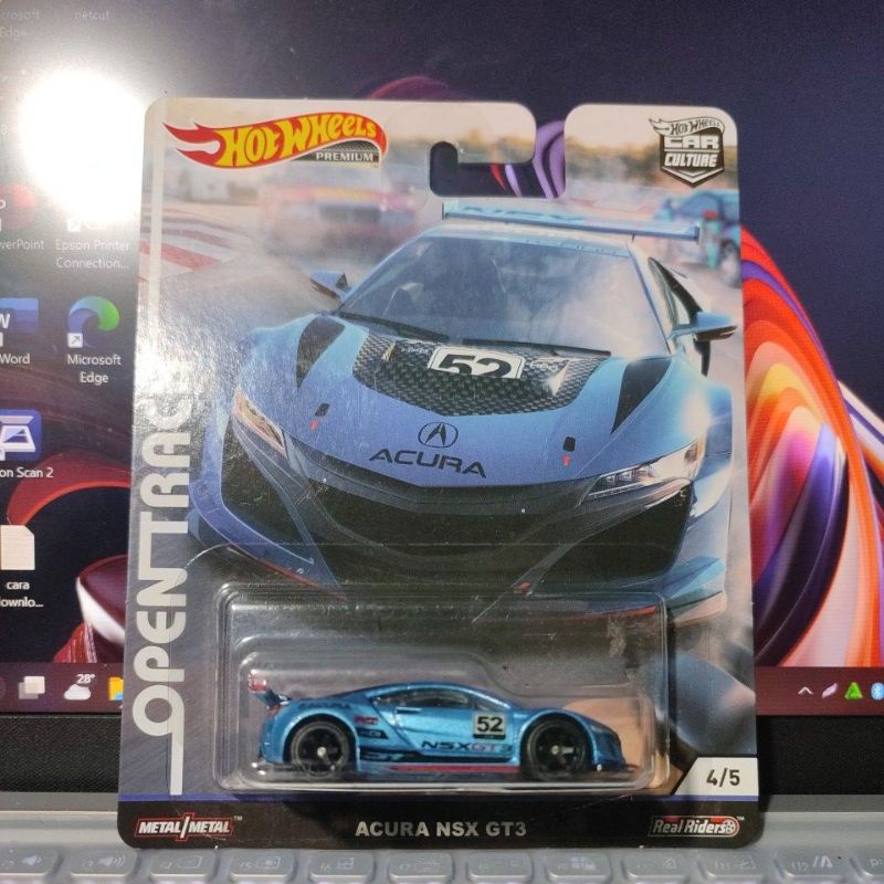 Hotwheels Acura NSX GT3 Open Track 4/5 Car Culture