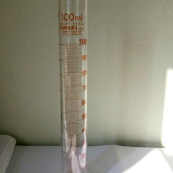 [ COD ] Gelas ukur IWAKI 100 ml | IWAKI 3022-100N Gelas Ukur 100ml | Measuring Cylinder Baru