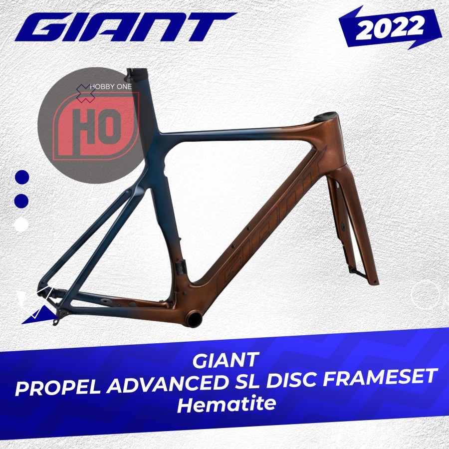 GIANT PROPEL ADVANCED SL DISC HEMATITE FRAMESET 2022