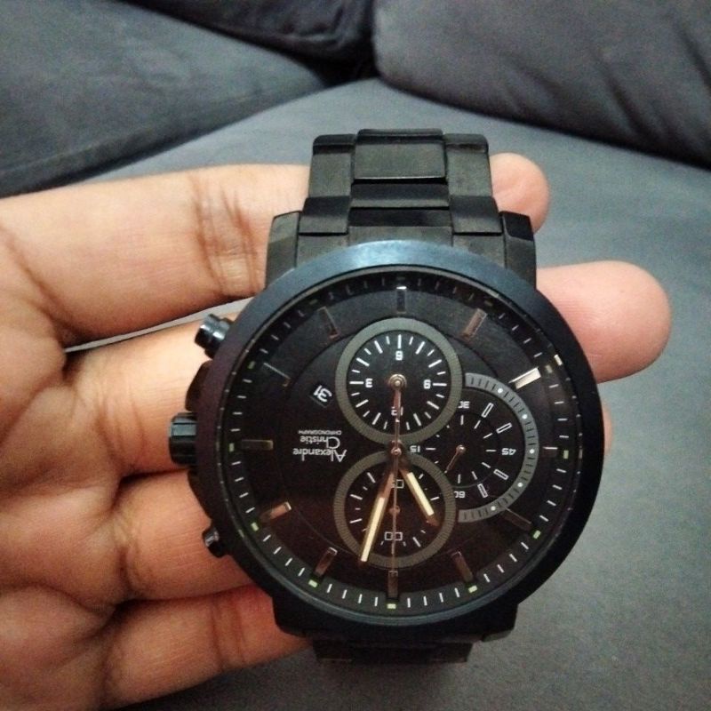 jam tangan pria AC/alexander christie preloved