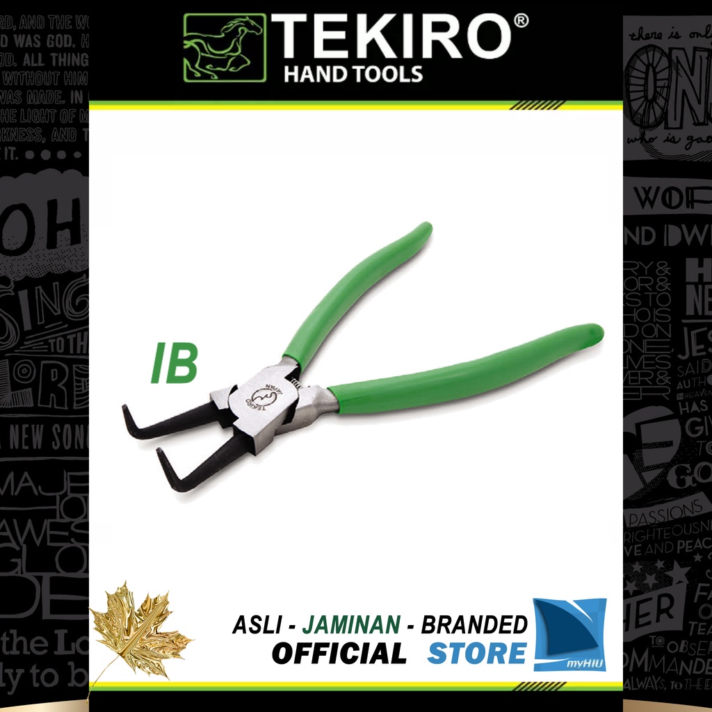 Tang Sepih 5&quot; ~ 9&quot; inch / Spi / Snap Ring Pliers IB Internal Bended ( Bengkok Tutup ) TEKIRO