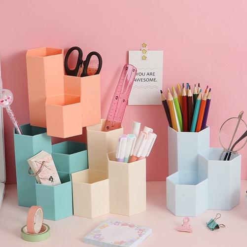 

B26 Rak Pen Holder Tempat Pulpen Alat Tulis Remot Kosmetik Meja Desk Organizer Dekstop Stationery 3 Lubang Diamond HOT PRODUCT ➚