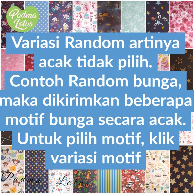 Kertas kado isi 10 lembar sansan wawa motif bunga ultah