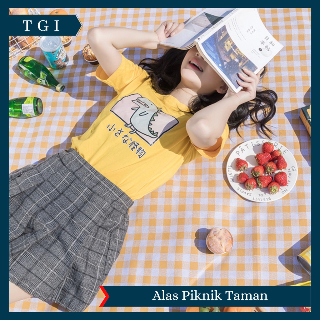 TGI - MATRAS TIKAR LIPAT PIKNIK PORTABLE FLOOR MAT / ALAS DUDUK PIKNIK TAMAN  / TIKER PIKNIK OUTDOOR WATERPROOF