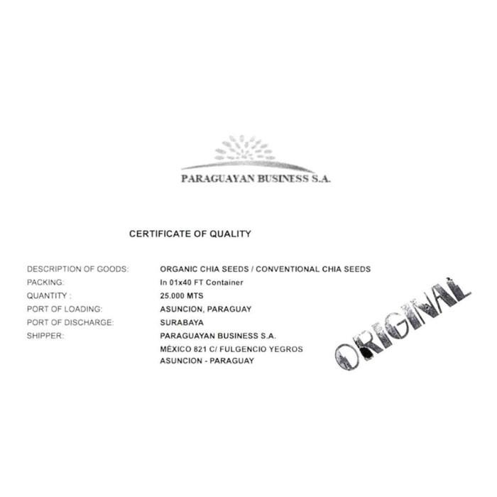 

Chia Seed Organik Mexico Premium Quality - Nutrilance 081