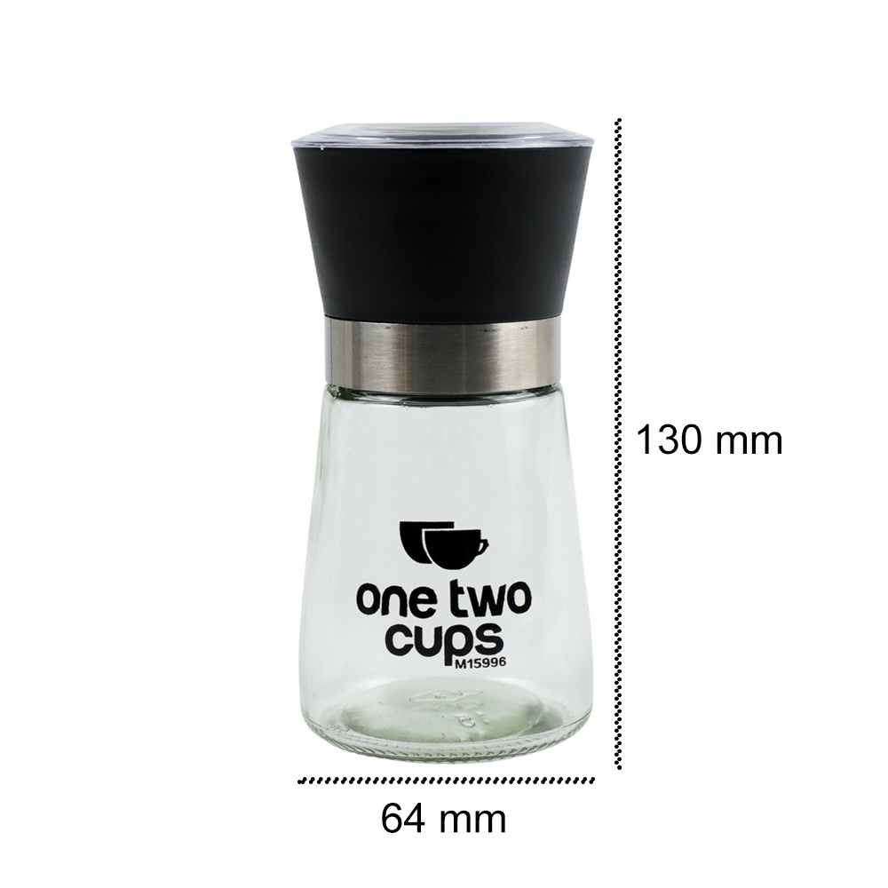 One Two Cups Penggiling Merica Manual Glass Pepper Grinder - M15996