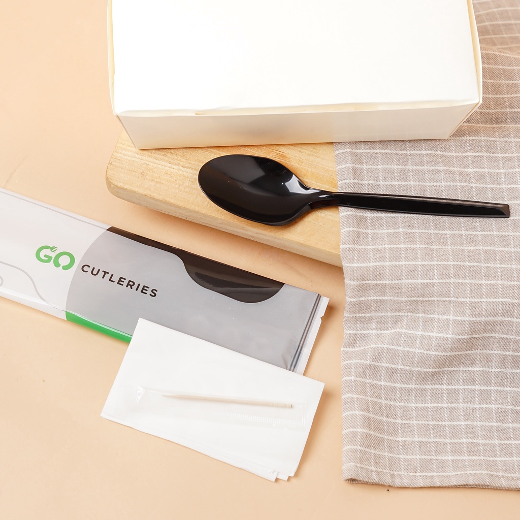 Set Sendok Plastik Tissue Tusuk Gigi Ecer Murah