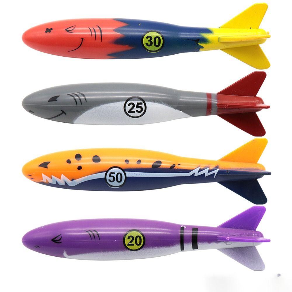Nanas 4Pcs /Set Mainan Bawah Air Mainan Kamar Mandi Mainan Luar Ruangan Tongkat Diving Renang Diving
