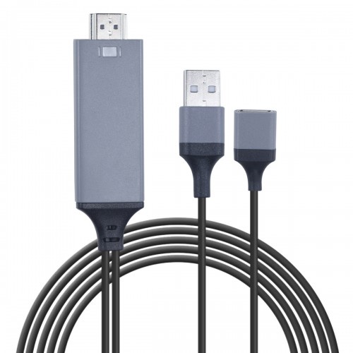 Kabel MHL 3 in 1 USB Type C Micro USB Lightning to HDMI Full HD