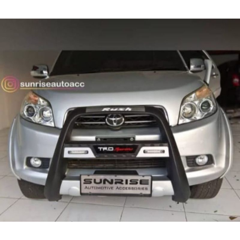 Bumper/Tanduk Depan RUSH/TERIOS LAMA-2017 Model Trd Sportivo LED Abs Plastik