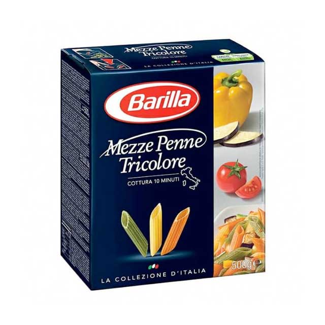 

BARILLA PENNE TRICOLORI 500 GR