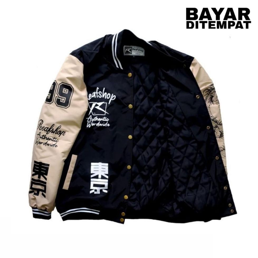 BOOMING Jaket Varsity Baseball Bomber / Jacket varsity Basebal/ Bisbol Sukajan Vintage/ Jaket Bolak 