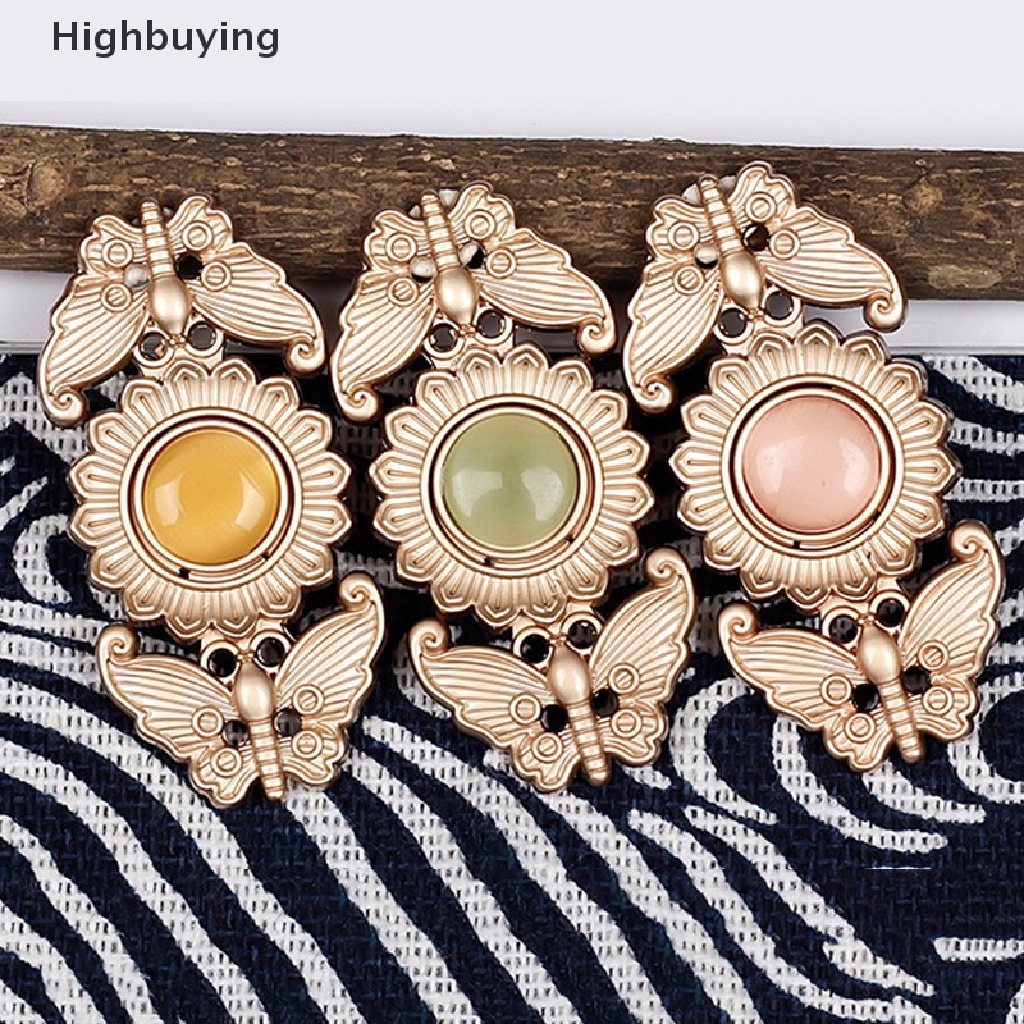 Hbid 1pasang Kancing Logam Sweater Cardigan Klip Hanfu Snap Button Kancing Logam Antik Glory