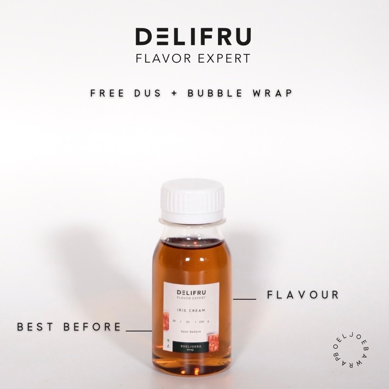 Delifru Iris Cream Syrup Repack [30, 50, 100] g