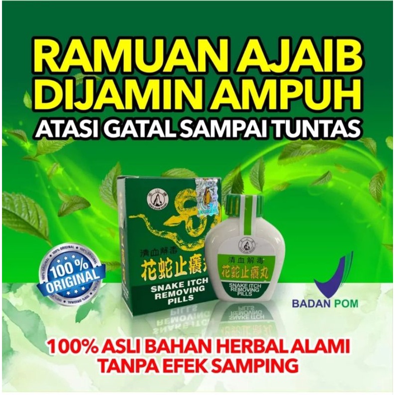 

PROMO TERBATAS Ramuan Cina Ajaib Snake Itch Removing Pills Obat Gatal Alergi Kulit Ampuh atasi Darah Kotor