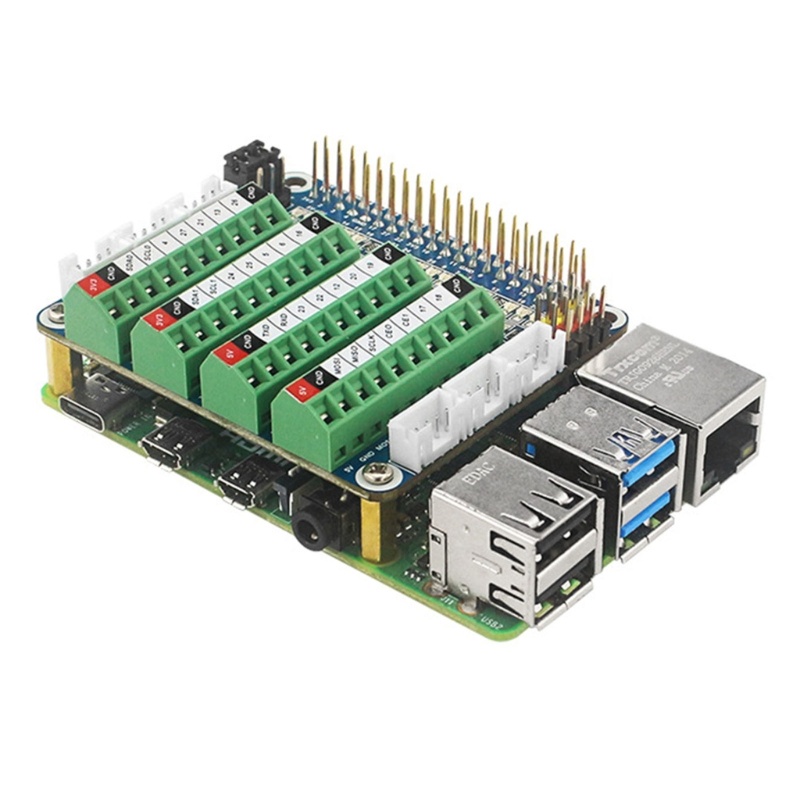 Zzz Untuk Raspberry Pi GPIO Test Expansion board ADDA Chip On-board LED IO Port ADC/DCA Sensor Untuk Raspberry Pi 3B 4B Zero