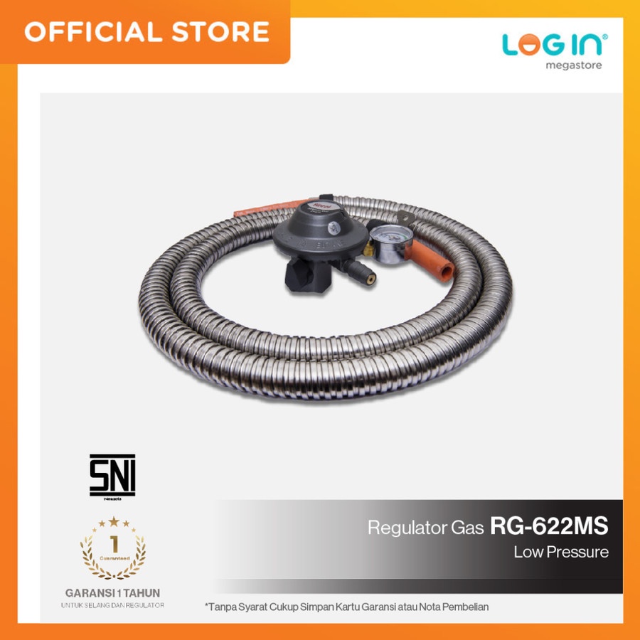 Rinnai Regulator Selang Kompor Gas RG-622MS