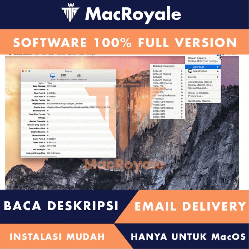 [MacOS] Display Maestro Full Version Lifetime Full Garansi